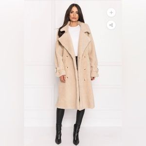 Lamarque Milani faux Sherpa coat XS